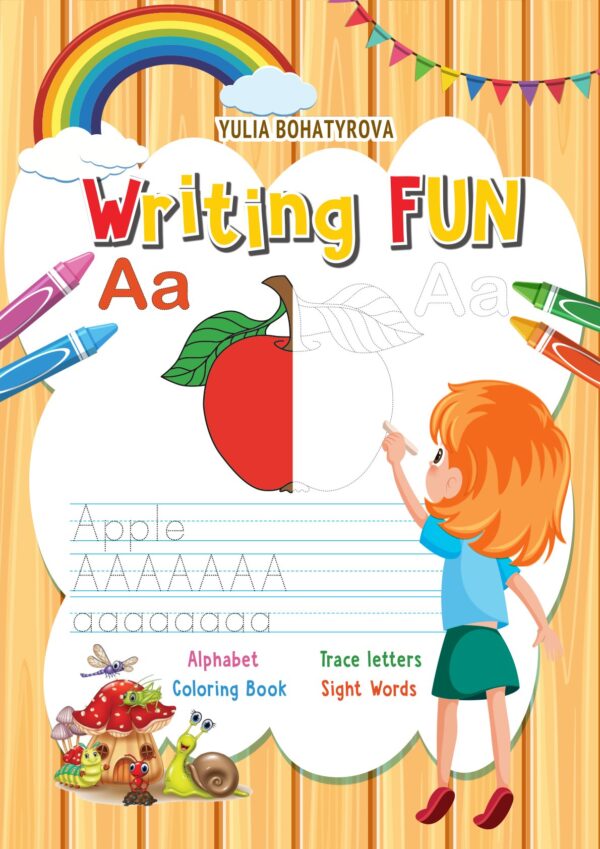 ✏️🎨 “Writing Fun” – Alphabet Trace letters Coloring Book for Kids